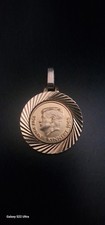 Anhänger John Fitzgerald Kennedy, Antik, Golden, 14 Gramm, Medallie