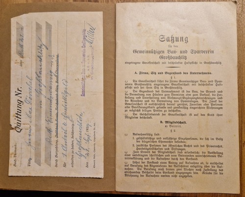 Satzung bau und sparverein - 1.satzung,