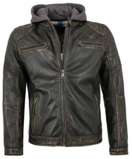 Herren lederjacke lammnappa - herren,