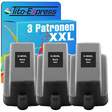 3 Patronen XXL Black für HP