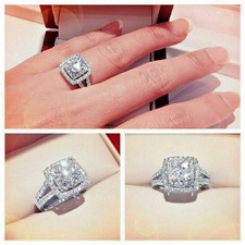 Halo Verlobungsring 2,90 Karat