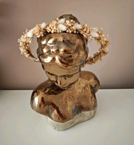 Trockenblumen haarkranz boho - trockenblumen,