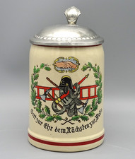 Alter Bierkrug/ Feuerwehr-