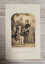 1850 Lithographie Kunstdruck