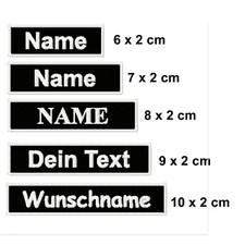 Namensschild aufnäher patch - namensschild,