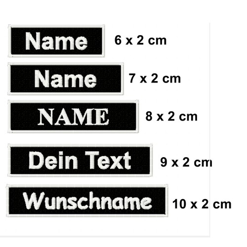 Namensschild aufnäher patch - namensschild,