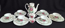 August Warnecke Tee-/Kaffeeservice, Ostfriesische Rose 21 tlg. 6 Pers guten Zst.