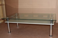 Glas - Couchtisch 120 cm BENNY B-WARE 40619