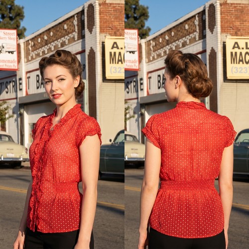 Guess bluse rot - –, mit