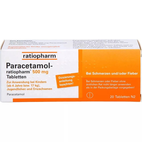 Paracetamol ratiopharm 500 - 500, mg