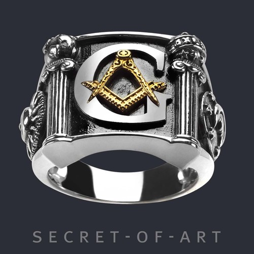 Freimaurer ring masonic - ring,