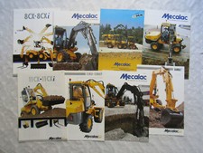 8 Prospekte Mecalac Mobilbagger 10MX 12MXT 14MXT 10MSX 8 11 CX i 14MBX 12MX
