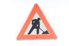 Altes schild bauarbeiten - altes,