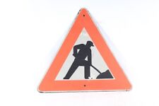 altes Schild Bauarbeiten Achtung Baustelle old vintage Straßenschild