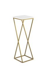 HowHomely Blumenständer Loft Schwarz 70cm Blumenhocker Blumensäule Modern Deko