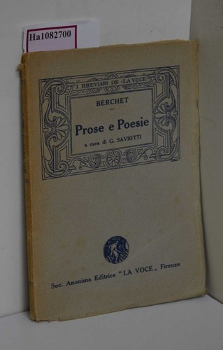 Prose critiche poesie - critiche,
