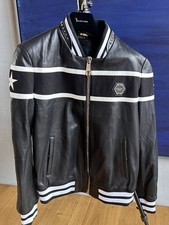 Philipp Plein Bomberjacke Leder Neu Gr. L