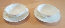 2x Villeroy & Boch V&B Bel Fiore Suppentasse Tasse mit Unterteller