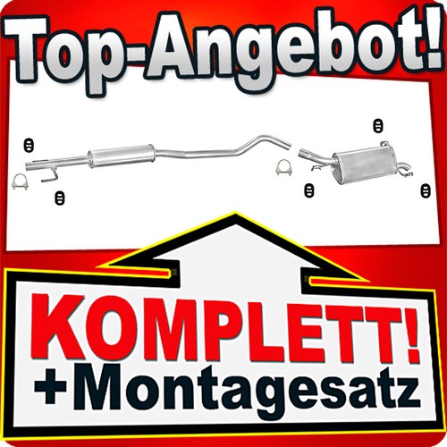 Auspuff für opel - corsa, 1.2
