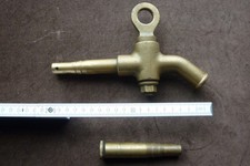 Zapfhahn mit Entlüfter, Messing alt ? 21 cm, Hahn, Bier Zapfgarniur, Oktoberfest