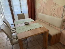 3 Hülsta-Stühle mit Eckbank ohne Tisch