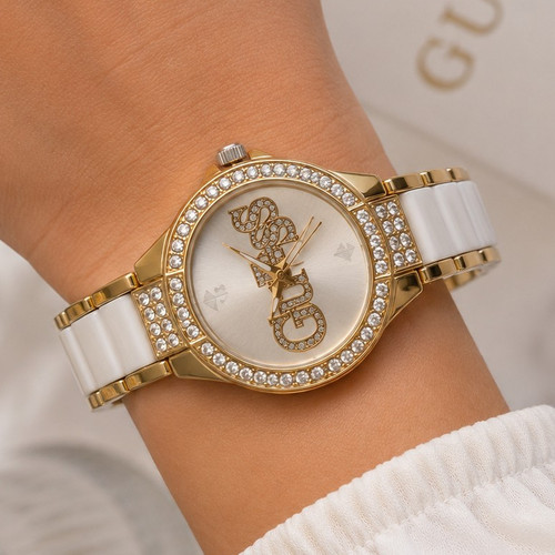 Luxus damen uhr - luxus, weiß