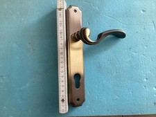 Türdrücker Messing, DIN Rechts , 8 Vierkant, Lochabstand 205 mm, 92 mm,