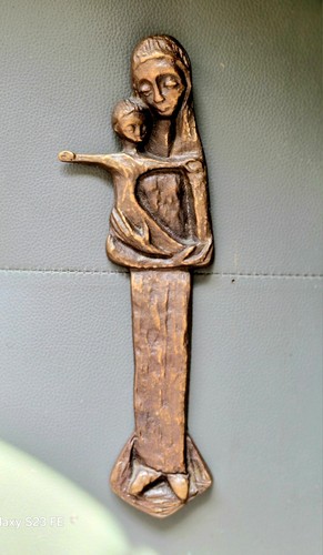 Bronze figur madonna mit - madonna,