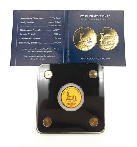 Goldmünze springbock 2019 - goldmünze,