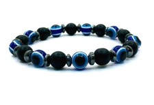 Perlen Armband Onyx mit Nazar