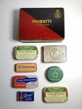 Alte Blechdosen Arzneimittel, Rasierklingen, Apotheke, Drogerie 