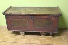 Truhe Aussteuertruhe Hochzeitstruhe Bauerntruhe von 1831 mit Bauernmalerei #2611