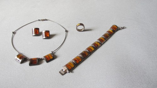 Art deco schmuckset silber - art,