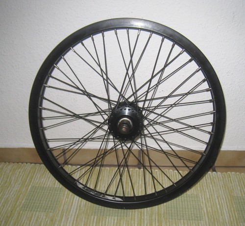 Bmx vorderrad 14mm - 20", achse