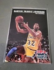 MAGIC JOHNSON NBA CARD SKYBOX 1991-92 DREAM TEAM USA # 35 LOS Angeles LAKERS