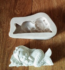 Silikonform Gießform Kleine Seejungfrau 2  - Raysin, KeraFlott, Gips