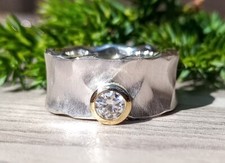Goldschmiedering Moissanit 750
