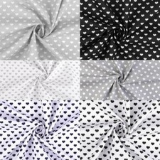 Baumwollstoff mit Herzen 140cm