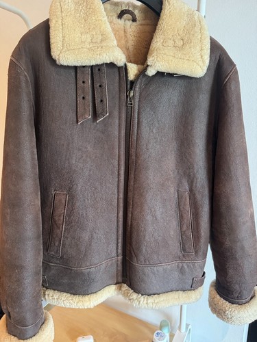 Vintage pilot lederjacke - vintage, pilot-lederjacke