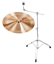 Paiste 18" PST 7 China Schlagzeug Cymbal Galgen Becken Ständer Stativ Stand Set