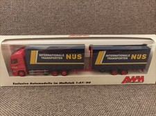 AWM H0 1:87 in OVP; 7765.51 Iveco Stralis Koffer-Tandem-Hängerzug "NIJS" ( B )