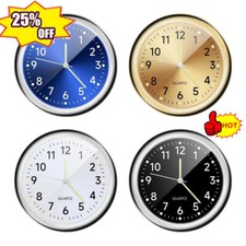 1 x Taschenuhr kleine Mini-Leuchtquarz-Analoguhr zum Aufkleben für Auto