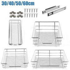 2X Teleskopschublade Schublade Küchenschublade 30 40 50 60 cm Korbauszug