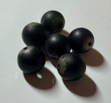 THOMAS SABO 6x Kugeln Obsidian matt als Ersatz für Armband Größe ca. 1,0cm ★