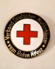Großer Pin Nadel Brosche Verband Deutscher Mutterhäuser v. Roten Kreuz 4.24 cm