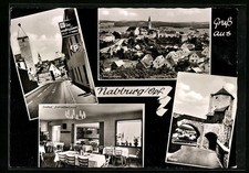 Nabburg /Opf., Ortsansicht, Gasthof Zum weißen Lamm, Obertor, Ansichtskarte 