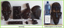 Afrikanische Skulpturen Büste Figur Holz Sortiment 7 Stück
