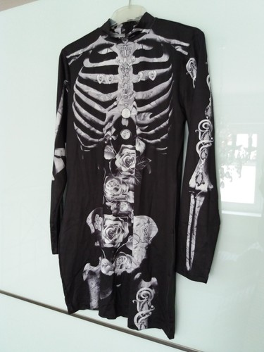 Totenkopf kleid skulls roses - totenkopf,