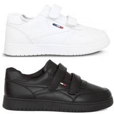 Herren Sneaker Klettverschluss Sportschuhe Kunstleder Turnschuhe Freizeitschuhe 