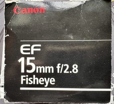 CANON EF 15mm f/2,8 Fisheye OVP original verpackt vom Händler - Guter Zustand !